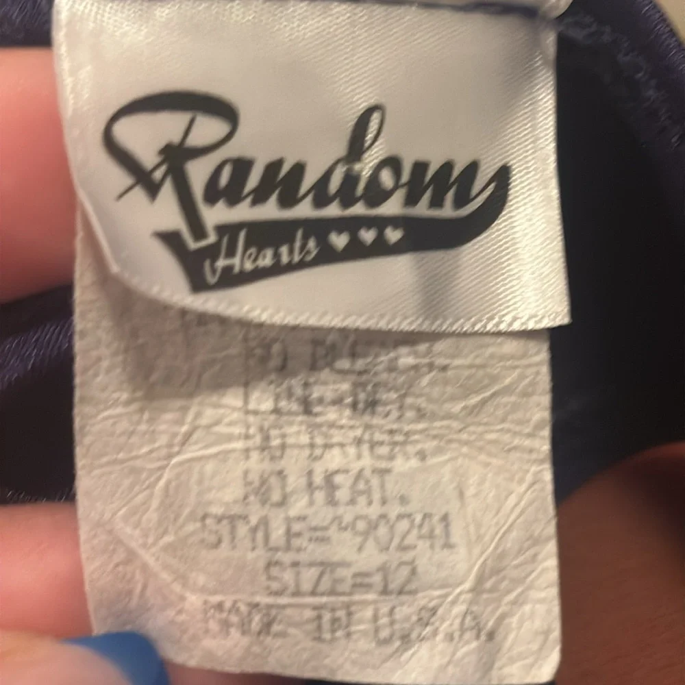Random Hearts Girls Dark Blue One Piece Baithing Suits Size 12